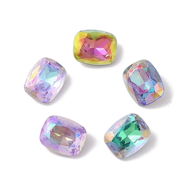 PandaHall Glass Rhinestone Cabochons, Flat Back & Back Plated, Faceted, Rectangle, Mixed Color, 10x8x4mm Glass Rhinestone Rectangle..., Multicolor
PandaHall Glass Rhinestone Cabochons, Flat Back & Back Plated, Faceted, Rectangle, Mixed Color, 10x8x4mm Glass Rhinestone Rectangle..., Multicolor