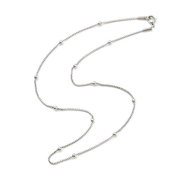 PandaHall 304 Stainless Steel Satellite Chain Necklaces, Stainless Steel Color, 17.99 inch(45.7cm) 304 Stainless Steel
PandaHall 304 Stainless Steel Satellite Chain Necklaces, Stainless Steel Color, 17.99 inch(45.7cm) 304 Stainless Steel