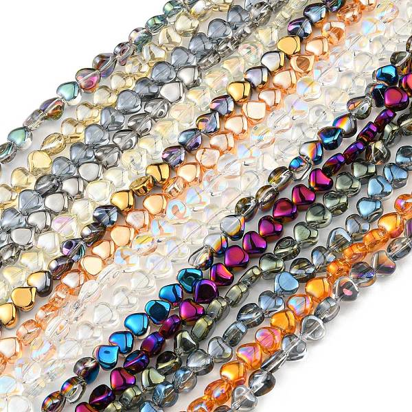 PandaHall Electroplate Glass Beads Strands, Heart, Mixed Style, Mixed Color, 5.5x6x4mm, Hole: 0.9mm, about 110pcs/strand, 23.23 inch(59cm)..., Multicolor
PandaHall Electroplate Glass Beads Strands, Heart, Mixed Style, Mixed Color, 5.5x6x4mm, Hole: 0.9mm, about 110pcs/strand, 23.23 inch(59cm)..., Multicolor