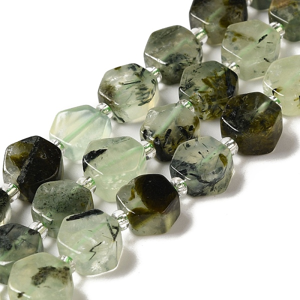 PandaHall Natural Prehnite Beads Strands, Hexagon, with Seed Beads, 8.5~9x8.5~10x4~5mm, Hole: 1mm, about 37~38pcs/strand, 15.55''~15.75''...
PandaHall Natural Prehnite Beads Strands, Hexagon, with Seed Beads, 8.5~9x8.5~10x4~5mm, Hole: 1mm, about 37~38pcs/strand, 15.55''~15.75''...