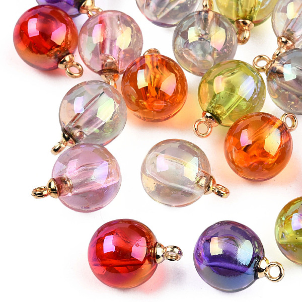 PandaHall AB Color Plating Acrylic Pendants, with ABS Plastic Loop, Round, Mixed Color, 20.5~21x15mm, Hole: 2.5mm Acrylic Round Multicolor
PandaHall AB Color Plating Acrylic Pendants, with ABS Plastic Loop, Round, Mixed Color, 20.5~21x15mm, Hole: 2.5mm Acrylic Round Multicolor