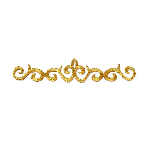 PandaHall Polyester Computerized Embroidered Cloth Patch, Adhesive/Sew on Patches, Costume Accessories, Floral Pattern, Gold, 183x37x1mm...
PandaHall Polyester Computerized Embroidered Cloth Patch, Adhesive/Sew on Patches, Costume Accessories, Floral Pattern, Gold, 183x37x1mm...