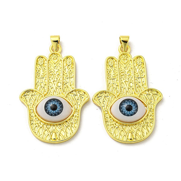 PandaHall Real 18K Gold Plated Brass Pendants, Acrylic Evil Eye Charms, Hamsa Hand, 40x26x6mm, Hole: 4x3.5mm Brass+Acrylic Hamsa Hand
PandaHall Real 18K Gold Plated Brass Pendants, Acrylic Evil Eye Charms, Hamsa Hand, 40x26x6mm, Hole: 4x3.5mm Brass+Acrylic Hamsa Hand