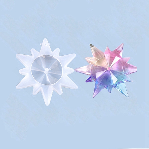 PandaHall Snowflake Silicone Pendant Molds, Resin Casting Molds, For UV Resin, Epoxy Resin Jewelry Making, White, 71.5x67x13mm, Hole: 3.5mm...
PandaHall Snowflake Silicone Pendant Molds, Resin Casting Molds, For UV Resin, Epoxy Resin Jewelry Making, White, 71.5x67x13mm, Hole: 3.5mm...
