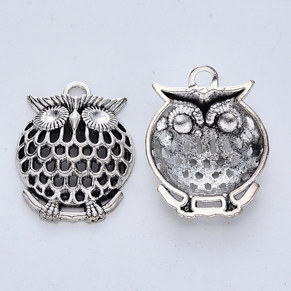 PandaHall Tibetan Style Alloy Pendants, Cadmium Free & Lead Free, Owl, Antique Silver, 33x24.5x7.5mm, Hole: 3mm, about 105pcs/500g Alloy Owl
PandaHall Tibetan Style Alloy Pendants, Cadmium Free & Lead Free, Owl, Antique Silver, 33x24.5x7.5mm, Hole: 3mm, about 105pcs/500g Alloy Owl
