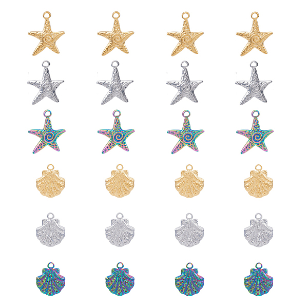 PandaHall DICOSMETIC 24Pcs 2 Style 3 Colors Starfish Shell Pendants Ocean Seashell Pendants Marine Life Charms Golden Sea Animals Charms...
PandaHall DICOSMETIC 24Pcs 2 Style 3 Colors Starfish Shell Pendants Ocean Seashell Pendants Marine Life Charms Golden Sea Animals Charms...
