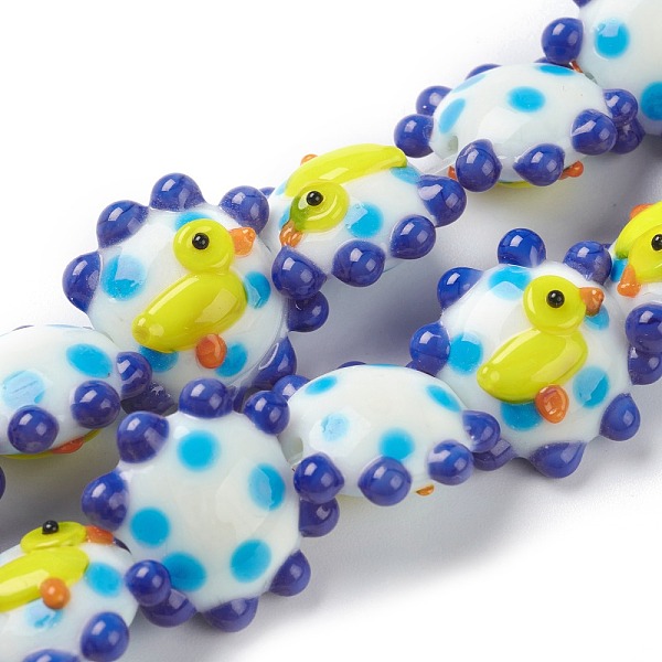 PandaHall Handmade Lampwork Beads, Flower, Duck, Bumpy, White, 21x19x10mm, Hole: 2mm, about 20pcs/strand, 12.60''(32cm) Lampwork Flower...
PandaHall Handmade Lampwork Beads, Flower, Duck, Bumpy, White, 21x19x10mm, Hole: 2mm, about 20pcs/strand, 12.60''(32cm) Lampwork Flower...