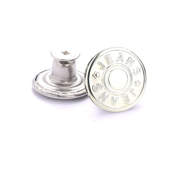 PandaHall Alloy Button Pins for Jeans, Nautical Buttons, Garment Accessories, Round with Word, Platinum, 17mm Alloy Round
PandaHall Alloy Button Pins for Jeans, Nautical Buttons, Garment Accessories, Round with Word, Platinum, 17mm Alloy Round