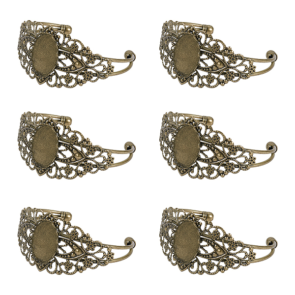 PandaHall 5 Sets Brass Bracelet Blank with 25x18mm Oval Round Cabochon Settings Bezel Tray for Jewelry Making Cuff Bangles Wristbands..., Clear
PandaHall 5 Sets Brass Bracelet Blank with 25x18mm Oval Round Cabochon Settings Bezel Tray for Jewelry Making Cuff Bangles Wristbands..., Clear