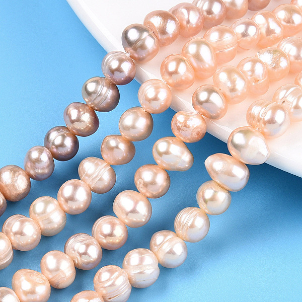 PandaHall Natural Cultured Freshwater Pearl Beads Strands, Potato, PeachPuff, 6~9x6.5~7.5mm, Hole: 0.6mm, about 53~55pcs/strand, 13.78~14.17..., Brown
PandaHall Natural Cultured Freshwater Pearl Beads Strands, Potato, PeachPuff, 6~9x6.5~7.5mm, Hole: 0.6mm, about 53~55pcs/strand, 13.78~14.17..., Brown