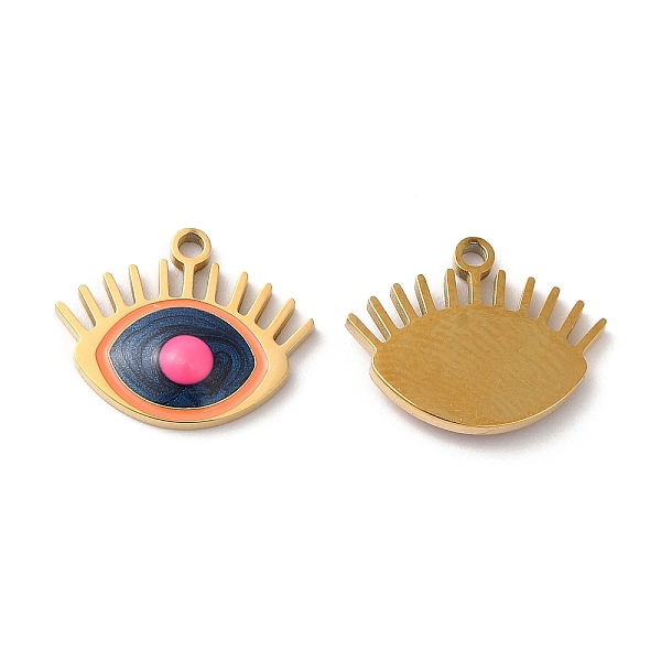PandaHall Ion Plating(IP) 316L Surgical Stainless Steel Pendants, with Enamel, Evil Eye Charm, Real 18K Gold Plated, 13x16x2.5mm, Hole...
PandaHall Ion Plating(IP) 316L Surgical Stainless Steel Pendants, with Enamel, Evil Eye Charm, Real 18K Gold Plated, 13x16x2.5mm, Hole...