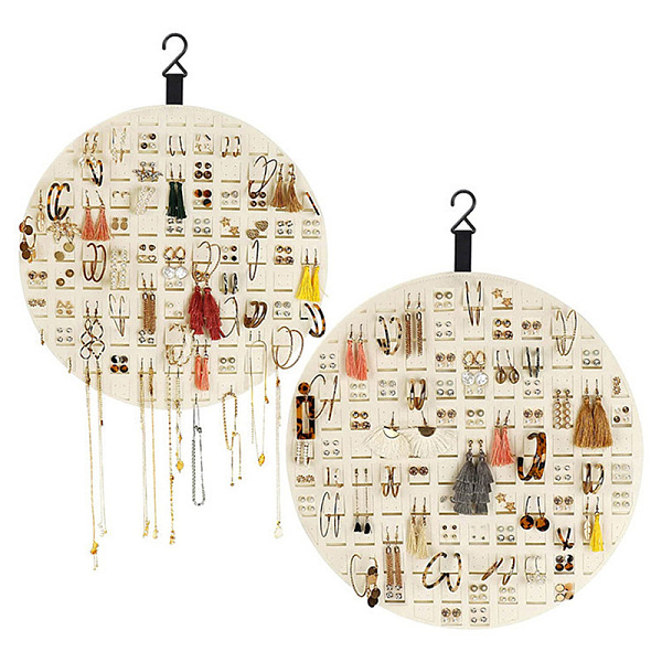 PandaHall Wall-mounted Felt Cloth Jewelry Storage Rack, Flat Round Jewelry Organizer Hanger for Bracelet, Necklace, Earrings Storage, Beige..., Yellow
PandaHall Wall-mounted Felt Cloth Jewelry Storage Rack, Flat Round Jewelry Organizer Hanger for Bracelet, Necklace, Earrings Storage, Beige..., Yellow