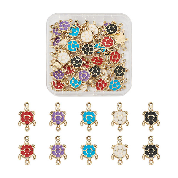 PandaHall Yilisi 40Pcs 5 Colors Zinc Alloy Enamel Connector Charms, Light Gold, Tortoise, Mixed Color, 23x13x3mm, Hole: 1.6~2mm, 8pcs/color..., Multicolor
PandaHall Yilisi 40Pcs 5 Colors Zinc Alloy Enamel Connector Charms, Light Gold, Tortoise, Mixed Color, 23x13x3mm, Hole: 1.6~2mm, 8pcs/color..., Multicolor
