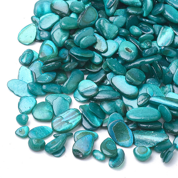 PandaHall Shell Beads, No Hole Beads, Dyed, Chip, Dark Cyan, 1~15x1~15x0.5~5mm Freshwater Shell Chip Cyan
PandaHall Shell Beads, No Hole Beads, Dyed, Chip, Dark Cyan, 1~15x1~15x0.5~5mm Freshwater Shell Chip Cyan