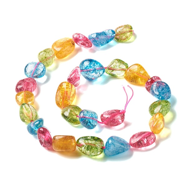 PandaHall Natural Quartz Crystal Bead Strands, Nuggets, Tumbled Stone, Dyed, Colorful, 11~22x10~14x5~12mm, Hole: 1.2mm, about...
PandaHall Natural Quartz Crystal Bead Strands, Nuggets, Tumbled Stone, Dyed, Colorful, 11~22x10~14x5~12mm, Hole: 1.2mm, about...