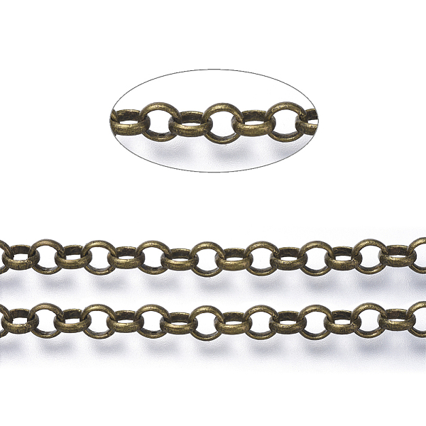 PandaHall Brass Rolo Chains, Belcher Chains, Soldered, Cadmium Free & Nickel Free & Lead Free, Antique Bronze, 4.5x1.2mm, about 6.56 Feet...
PandaHall Brass Rolo Chains, Belcher Chains, Soldered, Cadmium Free & Nickel Free & Lead Free, Antique Bronze, 4.5x1.2mm, about 6.56 Feet...