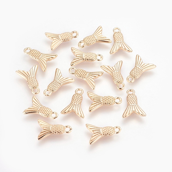 PandaHall Brass Charms, Long-Lasting Plated, Nickel Free, Fishtail Shape, Real 18K Gold Plated, 12.5x9x1.5mm, Hole: 1.5mm Brass Others
PandaHall Brass Charms, Long-Lasting Plated, Nickel Free, Fishtail Shape, Real 18K Gold Plated, 12.5x9x1.5mm, Hole: 1.5mm Brass Others