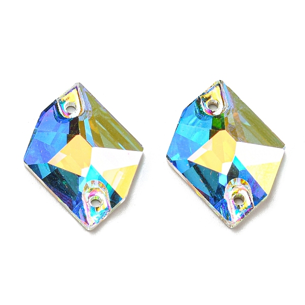 PandaHall Irregular Rhombus Sew on Rhinestone, 2 Hole Links, Flat Back & Back Plated, Garment Accessories, Crystal AB, 17~17.5x13~14x4.5~5mm..., Clear
PandaHall Irregular Rhombus Sew on Rhinestone, 2 Hole Links, Flat Back & Back Plated, Garment Accessories, Crystal AB, 17~17.5x13~14x4.5~5mm..., Clear