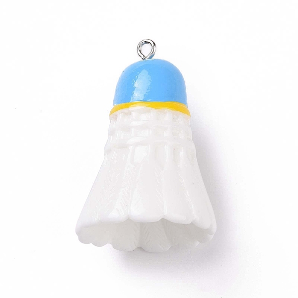 PandaHall Sport Ball Theme Opaque Resin Pendants, Badminton Charms, with Platinum Plated Iron Loops, Deep Sky Blue, 37.5x26mm, Hole: 2mm...
PandaHall Sport Ball Theme Opaque Resin Pendants, Badminton Charms, with Platinum Plated Iron Loops, Deep Sky Blue, 37.5x26mm, Hole: 2mm...