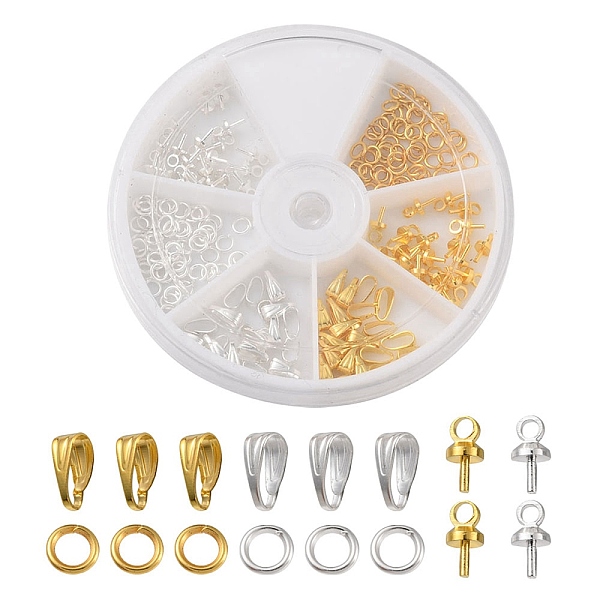 PandaHall DIY Jewelry Making Finding Kit, Including Brass Cup Peg Bails Pendants, Iron Snap On Bails & Jump Rings, Golden & Silver...
PandaHall DIY Jewelry Making Finding Kit, Including Brass Cup Peg Bails Pendants, Iron Snap On Bails & Jump Rings, Golden & Silver...