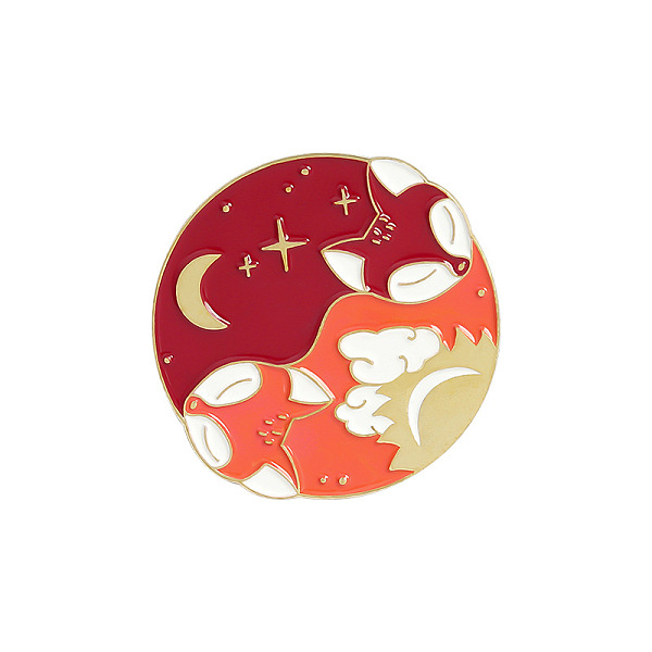 PandaHall Creative Zinc Alloy Brooches, Enamel Lapel Pin, with Iron Butterfly Clutches or Rubber Clutches, Fox, Golden, Colorful, 30x30mm...
PandaHall Creative Zinc Alloy Brooches, Enamel Lapel Pin, with Iron Butterfly Clutches or Rubber Clutches, Fox, Golden, Colorful, 30x30mm...