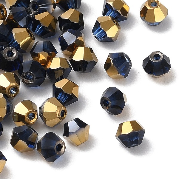 PandaHall Transparent Electroplate Glass Beads, Half Golden Plated, Faceted, Bicone, Prussian Blue, 4.5x4mm, Hole: 1mm, 500Pcs/bag Glass...
PandaHall Transparent Electroplate Glass Beads, Half Golden Plated, Faceted, Bicone, Prussian Blue, 4.5x4mm, Hole: 1mm, 500Pcs/bag Glass...