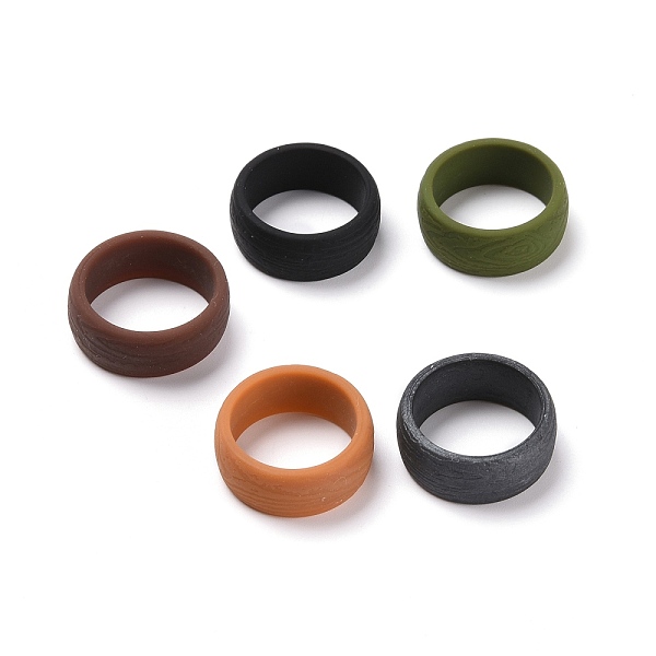 PandaHall Silicone Finger Rings, Textured, Mixed Color, US Size 8 1/2(18.5mm), 5pcs/bag Plastic Multicolor
PandaHall Silicone Finger Rings, Textured, Mixed Color, US Size 8 1/2(18.5mm), 5pcs/bag Plastic Multicolor