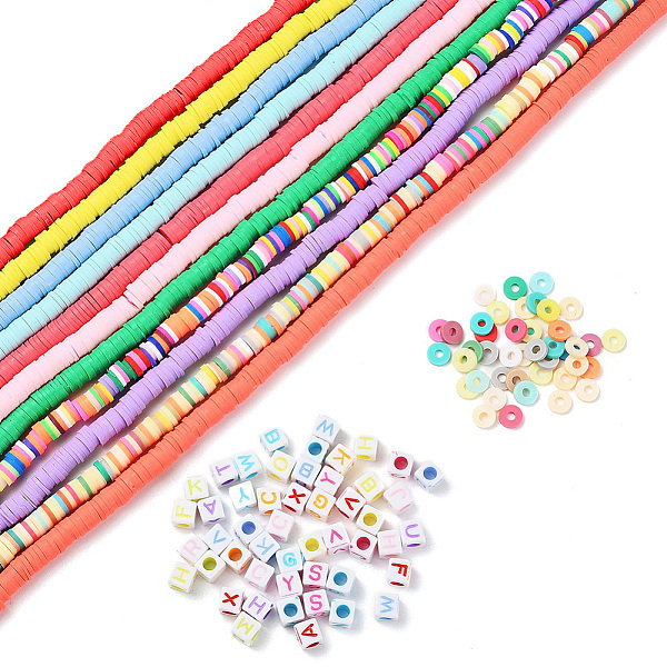 PandaHall DIY Jewelry Making Kits, Including 12 Strands Handmade Polymer Clay Beads Strands and 100Pcs Acrylic Cube with Letter Beads, Mixed..., Multicolor
PandaHall DIY Jewelry Making Kits, Including 12 Strands Handmade Polymer Clay Beads Strands and 100Pcs Acrylic Cube with Letter Beads, Mixed..., Multicolor