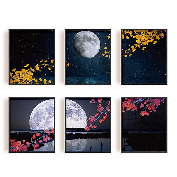 PandaHall Chemical Fiber Oil Canvas Hanging Painting, Home Wall Decoration, Rectangle, Moon Pattern, 250x200mm, 6 style, 1pc/style, 6pcs/set..., Multicolor
PandaHall Chemical Fiber Oil Canvas Hanging Painting, Home Wall Decoration, Rectangle, Moon Pattern, 250x200mm, 6 style, 1pc/style, 6pcs/set..., Multicolor