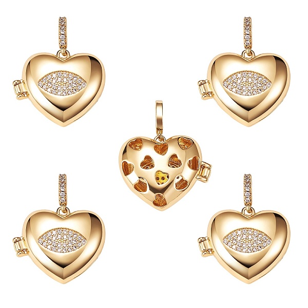 PandaHall Brass Micro Pave Clear Cubic Zirconia Diffuser Locket Pendants, Long-Lasting Plated, Lead Free & Cadmium Free, Heart with Eye...
PandaHall Brass Micro Pave Clear Cubic Zirconia Diffuser Locket Pendants, Long-Lasting Plated, Lead Free & Cadmium Free, Heart with Eye...