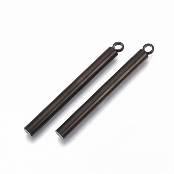 PandaHall Electrophoresis 201 Stainless Steel Big Pendants, Bar, Electrophoresis Black, 55x5mm, Hole: 3mm 201 Stainless Steel Others
PandaHall Electrophoresis 201 Stainless Steel Big Pendants, Bar, Electrophoresis Black, 55x5mm, Hole: 3mm 201 Stainless Steel Others