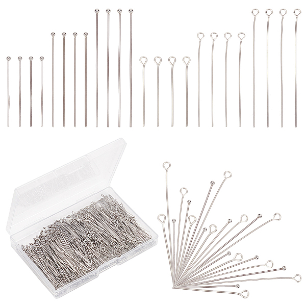 PandaHall PH PandHall 3 Sizes 304 Stainless Steel Jewelry Eye Pins Set, Jewelry Making Pins, 300pcs Eye Pins 300pcs Ball Head Pins for DIY...
PandaHall PH PandHall 3 Sizes 304 Stainless Steel Jewelry Eye Pins Set, Jewelry Making Pins, 300pcs Eye Pins 300pcs Ball Head Pins for DIY...