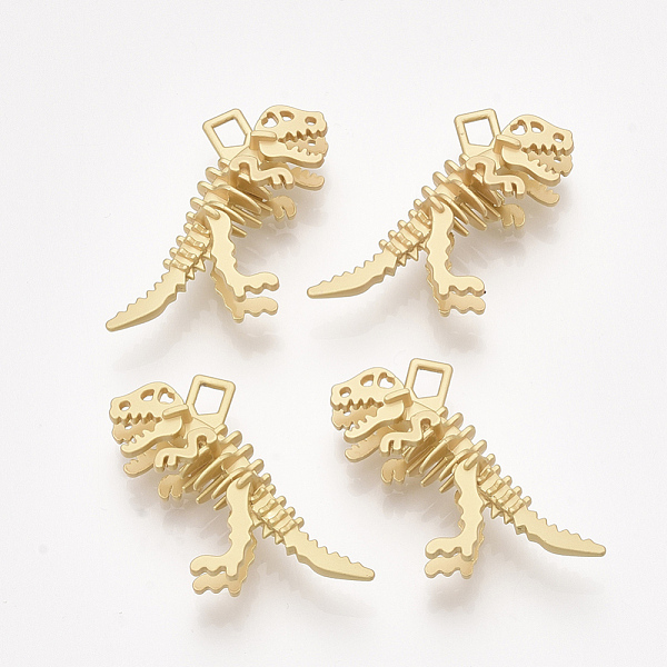 PandaHall Smooth Surface Alloy Pendants, Dinosaur Bones, Matte Gold Color, 29x36x10mm, Hole: 3x4mm Alloy Dinosaur
PandaHall Smooth Surface Alloy Pendants, Dinosaur Bones, Matte Gold Color, 29x36x10mm, Hole: 3x4mm Alloy Dinosaur