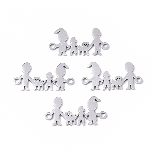 PandaHall 201 Stainless Steel Links Connectors, Laser Cut, Family, Stainless Steel Color, 11x22x1mm, Hole: 1.5mm 201 Stainless Steel Human
PandaHall 201 Stainless Steel Links Connectors, Laser Cut, Family, Stainless Steel Color, 11x22x1mm, Hole: 1.5mm 201 Stainless Steel Human