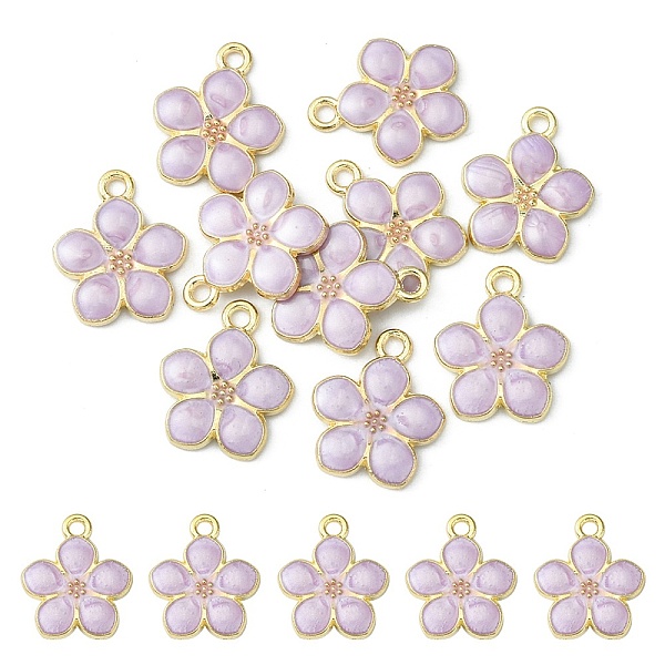 PandaHall 10Pcs Light Gold Plated Alloy Enamel Pendants, Flower, Cadmium Free & Lead Free, Dark Orchid, 17x14.5x1.5mm, Hole: 1.6mm...
PandaHall 10Pcs Light Gold Plated Alloy Enamel Pendants, Flower, Cadmium Free & Lead Free, Dark Orchid, 17x14.5x1.5mm, Hole: 1.6mm...