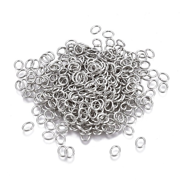 PandaHall 304 Stainless Steel Jump Rings, Open Jump Rings, Oval, Stainless Steel Color, 5x4x0.6mm, Inner Diameter: 2.5x3.5mm 304 Stainless...
PandaHall 304 Stainless Steel Jump Rings, Open Jump Rings, Oval, Stainless Steel Color, 5x4x0.6mm, Inner Diameter: 2.5x3.5mm 304 Stainless...