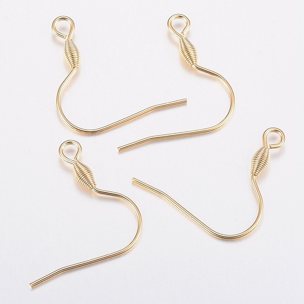 PandaHall 304 Stainless Steel Earring Hooks, Ear Wire, with Horizontal Loop, Golden, 21x21x2.5mm, Hole: 2.5mm, 20 Gauge, Pin: 0.8mm 304...
PandaHall 304 Stainless Steel Earring Hooks, Ear Wire, with Horizontal Loop, Golden, 21x21x2.5mm, Hole: 2.5mm, 20 Gauge, Pin: 0.8mm 304...