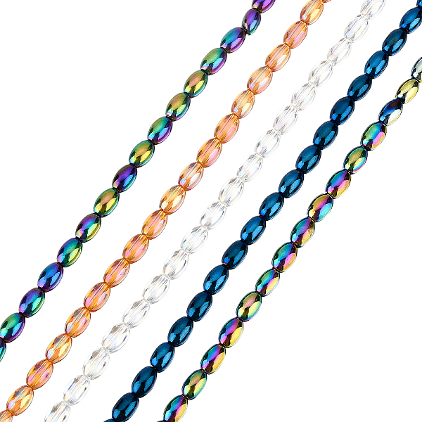 PandaHall SUPERFINDINGS 10 Strands 2 Style Electroplate Glass Faceted Oval Beads Strands AB Color Plated Spacer Beads Assortments for...
PandaHall SUPERFINDINGS 10 Strands 2 Style Electroplate Glass Faceted Oval Beads Strands AB Color Plated Spacer Beads Assortments for...