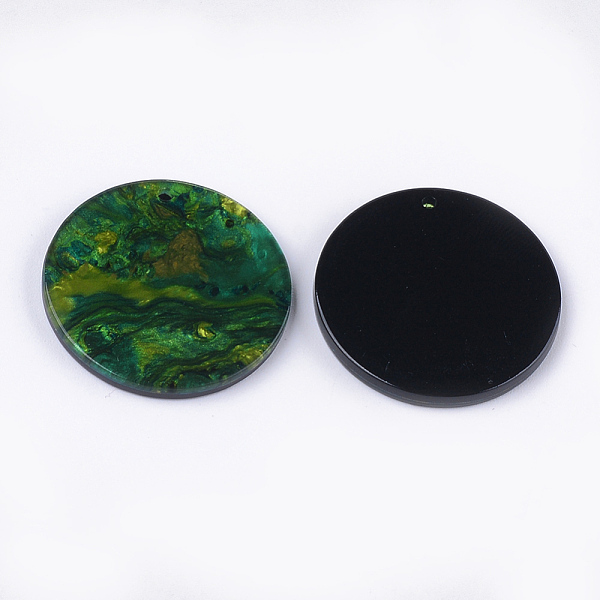 PandaHall Cellulose Acetate(Resin) Pendants, Flat Round, Green, 27.5x2.5mm, Hole: 1.6mm Cellulose Acetate Flat Round
PandaHall Cellulose Acetate(Resin) Pendants, Flat Round, Green, 27.5x2.5mm, Hole: 1.6mm Cellulose Acetate Flat Round