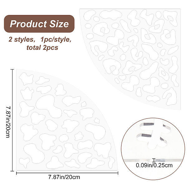 PandaHall CRASPIRE 2Pcs 2 Style Custom Acrylic Tie-Dye Template, Painting Supplies, Fanshaped, Mixed Patterns, 200x200mm, 1pc/sytyle Acrylic...
PandaHall CRASPIRE 2Pcs 2 Style Custom Acrylic Tie-Dye Template, Painting Supplies, Fanshaped, Mixed Patterns, 200x200mm, 1pc/sytyle Acrylic...