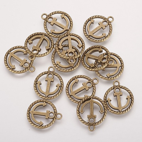 PandaHall Tibetan Style Alloy Pendants, Anchor, Cadmium Free & Nickel Free & Lead Free, Antique Bronze, 18x15.5x2mm, Hole: 1.5mm Alloy...
PandaHall Tibetan Style Alloy Pendants, Anchor, Cadmium Free & Nickel Free & Lead Free, Antique Bronze, 18x15.5x2mm, Hole: 1.5mm Alloy...