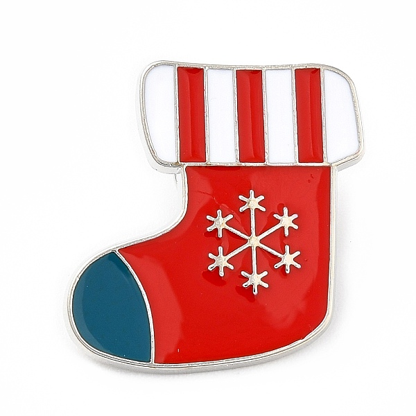 PandaHall Christmas Sock Enamel Pin, Alloy Badge for Backpack Clothes, Platinum, Red, 25x23x1.5mm, Pin: 1mm Alloy+Enamel Red
PandaHall Christmas Sock Enamel Pin, Alloy Badge for Backpack Clothes, Platinum, Red, 25x23x1.5mm, Pin: 1mm Alloy+Enamel Red