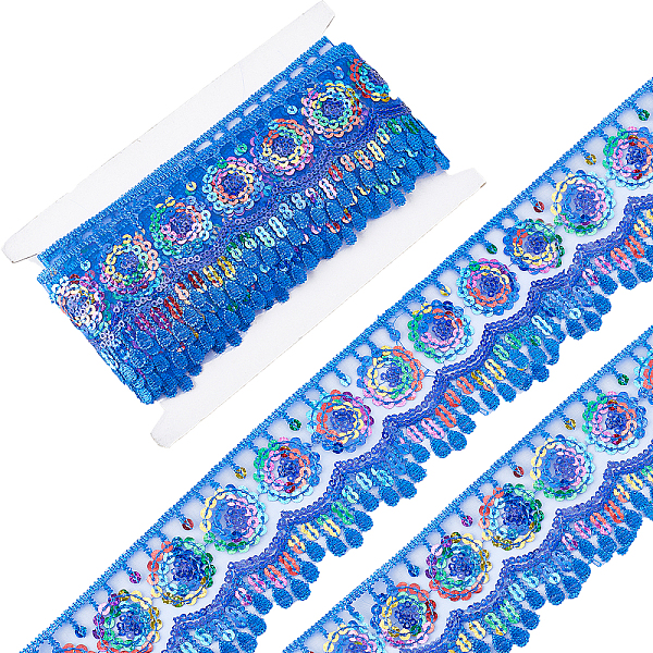 PandaHall Gorgecraft 4~4.5M Ethnic Style Polyester Lace Trim with Colorful Paillette, Sparkle Embroidery Lace Ribbon, Sun Pattern, with 1Pc...
PandaHall Gorgecraft 4~4.5M Ethnic Style Polyester Lace Trim with Colorful Paillette, Sparkle Embroidery Lace Ribbon, Sun Pattern, with 1Pc...