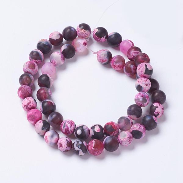 PandaHall Natural Fire Crackle Agate Bead Strands, Dyed & Heated, Frosted, Round, Medium Violet Red, 8mm, Hole: 1mm, about 48pcs/strand...
PandaHall Natural Fire Crackle Agate Bead Strands, Dyed & Heated, Frosted, Round, Medium Violet Red, 8mm, Hole: 1mm, about 48pcs/strand...