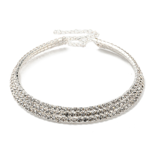 PandaHall Crystal Rhinestone Choker Necklaces, Fashion Alloy Rectangle Link Chain Necklace, Silver, Inner Diameter: 3.56 inch(9.05cm)...
PandaHall Crystal Rhinestone Choker Necklaces, Fashion Alloy Rectangle Link Chain Necklace, Silver, Inner Diameter: 3.56 inch(9.05cm)...