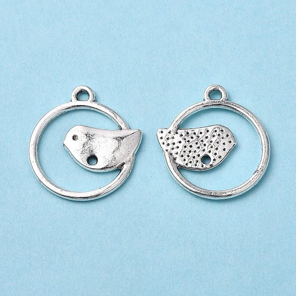 PandaHall Alloy Pendants, Lead Free and Cadmium Free, Ring With Bird, Antique Silver, 22x20x2mm, Hole: 2mm Alloy Bird
PandaHall Alloy Pendants, Lead Free and Cadmium Free, Ring With Bird, Antique Silver, 22x20x2mm, Hole: 2mm Alloy Bird
