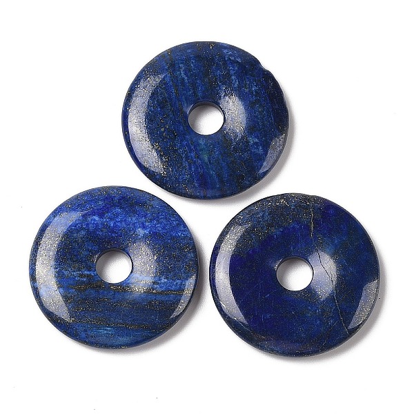 PandaHall Dyed Natural Lapis Lazuli Pendants, Donut/Pi Disc Charms, 39~40x6mm, Hole: 6mm Lapis Lazuli Donut
PandaHall Dyed Natural Lapis Lazuli Pendants, Donut/Pi Disc Charms, 39~40x6mm, Hole: 6mm Lapis Lazuli Donut