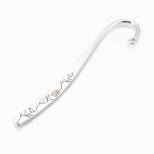 PandaHall Tibetan Style Alloy Bookmarks Findings, Antique Silver, 120x22x2.5mm, Hole: 3mm Alloy
PandaHall Tibetan Style Alloy Bookmarks Findings, Antique Silver, 120x22x2.5mm, Hole: 3mm Alloy