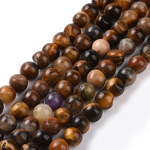 PandaHall Natural Yellow Tiger Eye Beads Strands, Grade B, Round, 6mm, Hole:1mm Tiger Eye Round
PandaHall Natural Yellow Tiger Eye Beads Strands, Grade B, Round, 6mm, Hole:1mm Tiger Eye Round