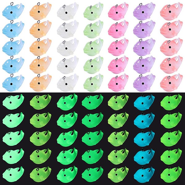 PandaHall 70Pcs 7 Colors Luminous Translucent Resin Pendants, Dolphin Charms, Glow in the Dark, with Platinum Plated 304 Stainless Steel..., Multicolor
PandaHall 70Pcs 7 Colors Luminous Translucent Resin Pendants, Dolphin Charms, Glow in the Dark, with Platinum Plated 304 Stainless Steel..., Multicolor